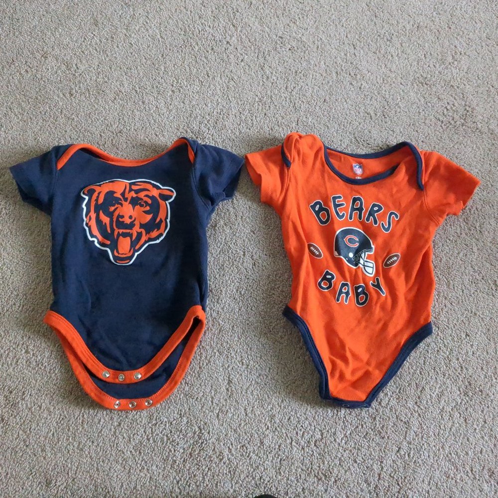 Chicago Bears Onesies Lot of 2